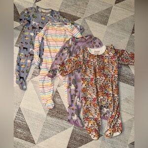 Magnetic me onesies (set includes 4 onesies) size 3-6 months
